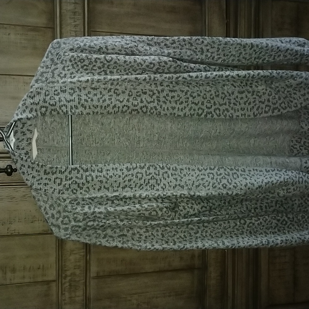 Animal print cardigan